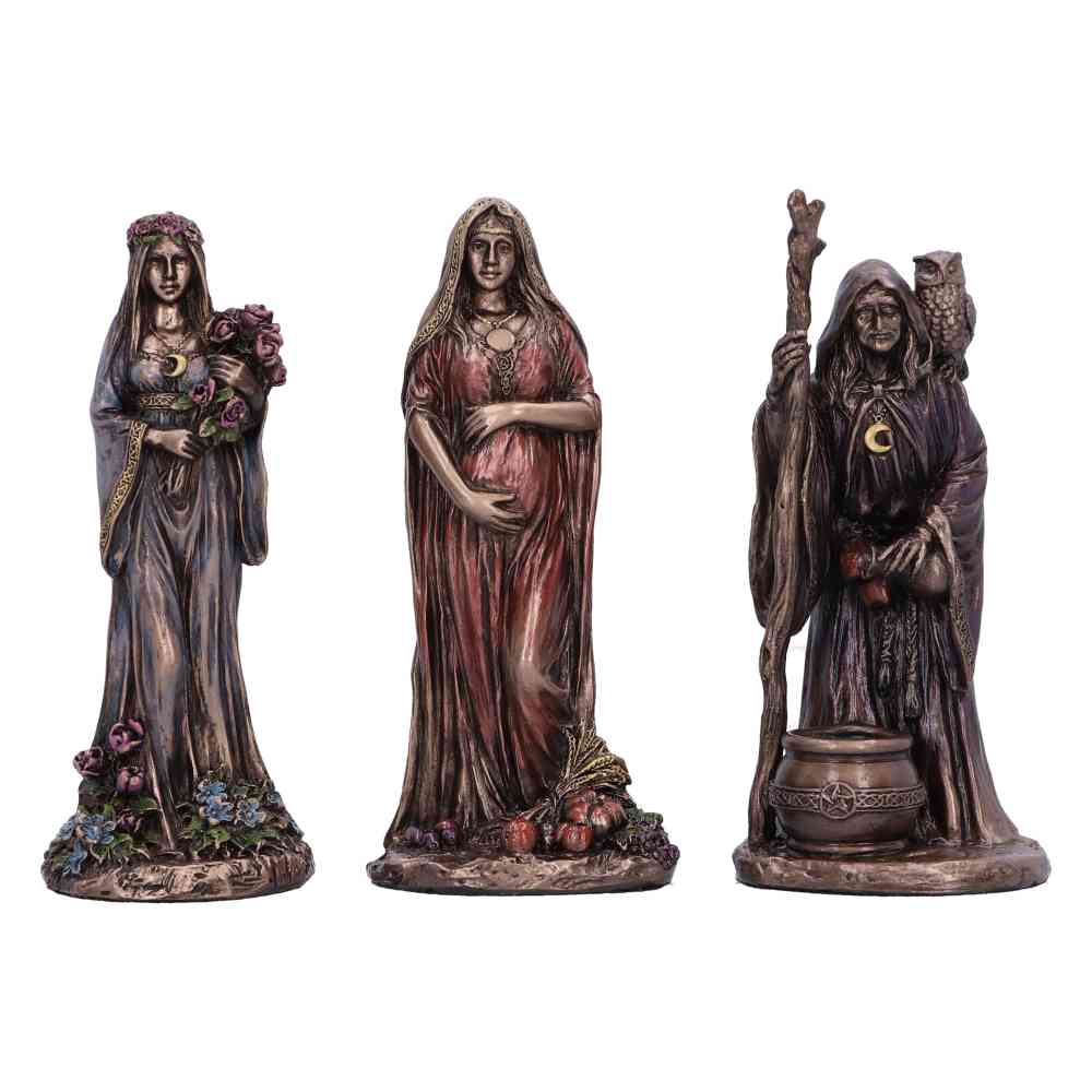 Nemesis Now - Maiden Mother and Crone Trinity 10.5cm Figurines - Couleur bronze